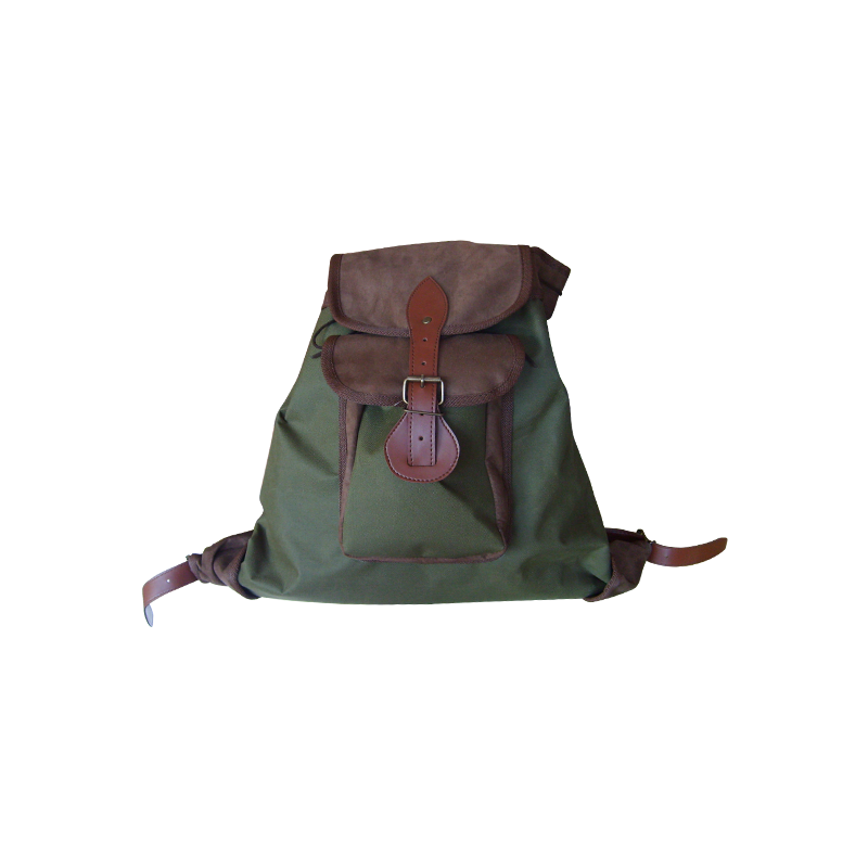 Mochila lona kaki