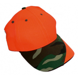 Gorra naranja con visera