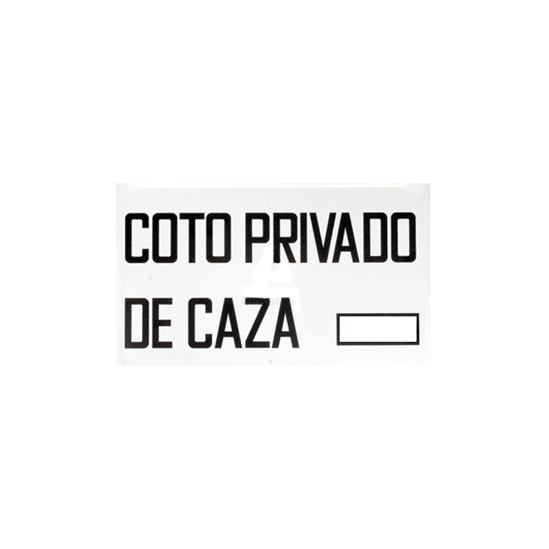 Tablilla Coto Privado de Caza