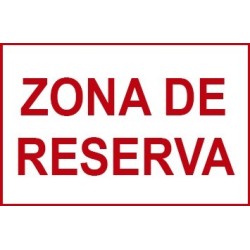 Tablilla Zona de Reserva