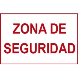 Tablilla Zona de Seguridad