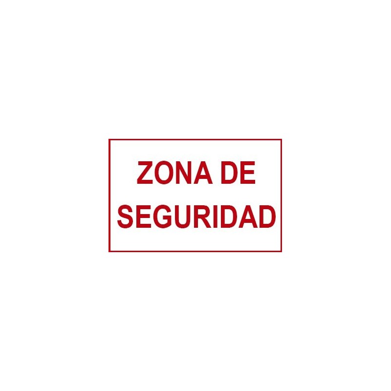 Tablilla Zona de Seguridad