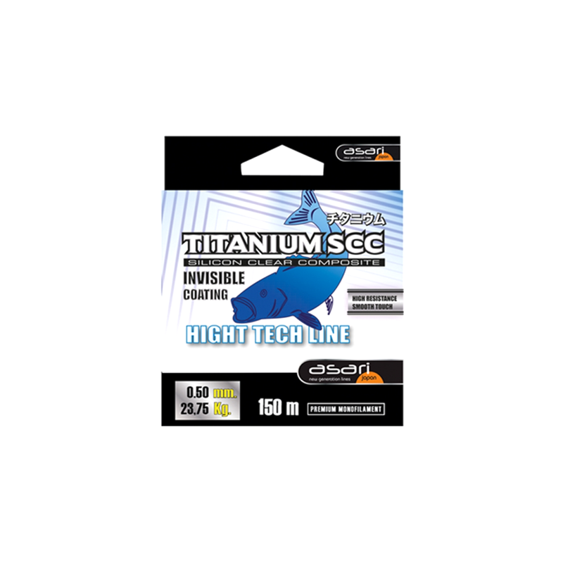 Hilo Asari Titanium SCC transparente 150 m.